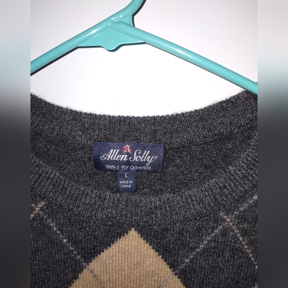 Allen Solly Argyle Cashmere Sweater - Picture 2 of 3